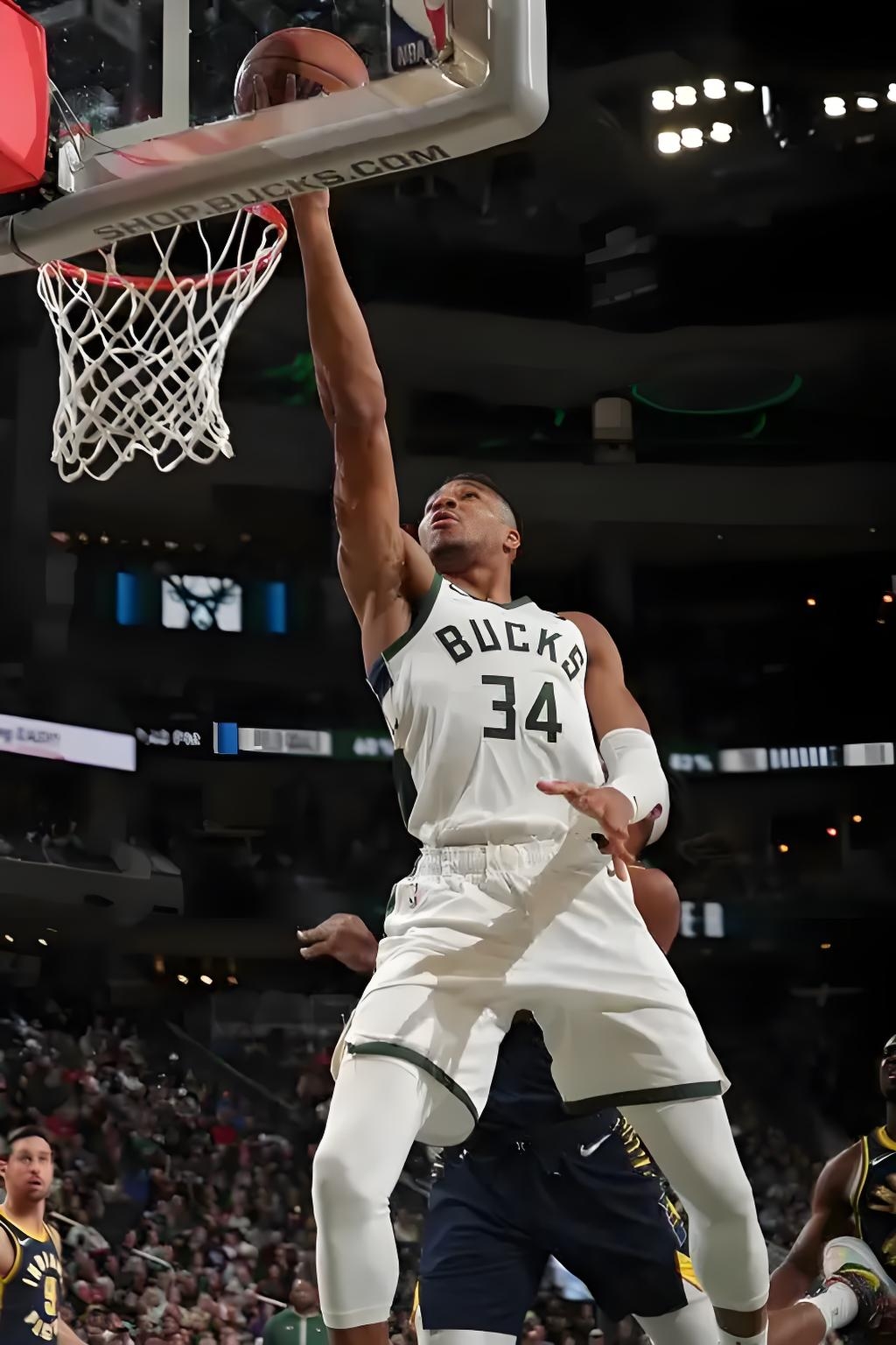 雄鹿战胜篮网，字母哥贡献全场最佳分的简单介绍